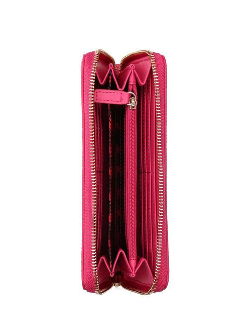 CALIWEN Gro&szlig;e Geldb&ouml;rse mit umlaufendem Rei&szlig;verschluss dunkles Fuchsia - Brieftaschen Damen