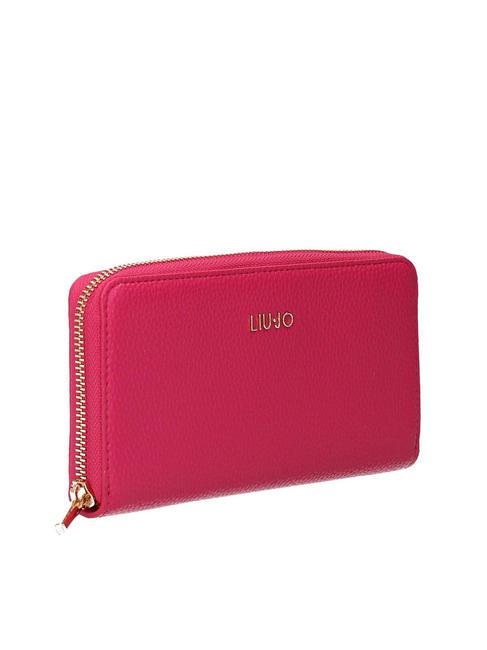 CALIWEN Gro&szlig;e Geldb&ouml;rse mit umlaufendem Rei&szlig;verschluss dunkles Fuchsia - Brieftaschen Damen