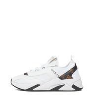 GUESS GENIVER2 Turnschuhe Weiss-braun - Damenschuhe - 4