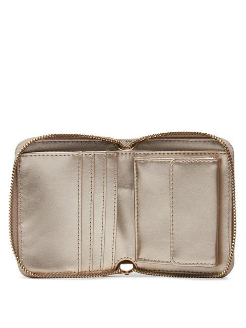 LAUREL Kleines Portemonnaie mit Rei&szlig;verschluss Taupe - Brieftaschen Damen