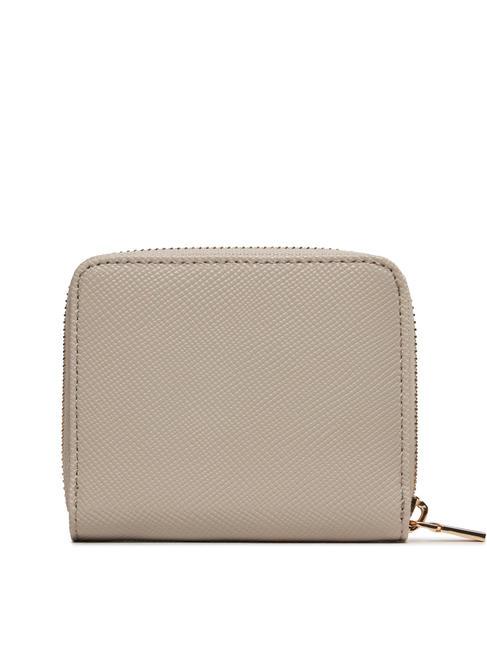 LAUREL Kleines Portemonnaie mit Rei&szlig;verschluss Taupe - Brieftaschen Damen