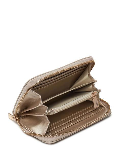 LAUREL Mittelgro&szlig;e Geldb&ouml;rse mit umlaufendem Rei&szlig;verschluss Taupe - Brieftaschen Damen