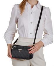 GUESS NOELLE Double Schultertasche Kohle - Damentaschen - 5