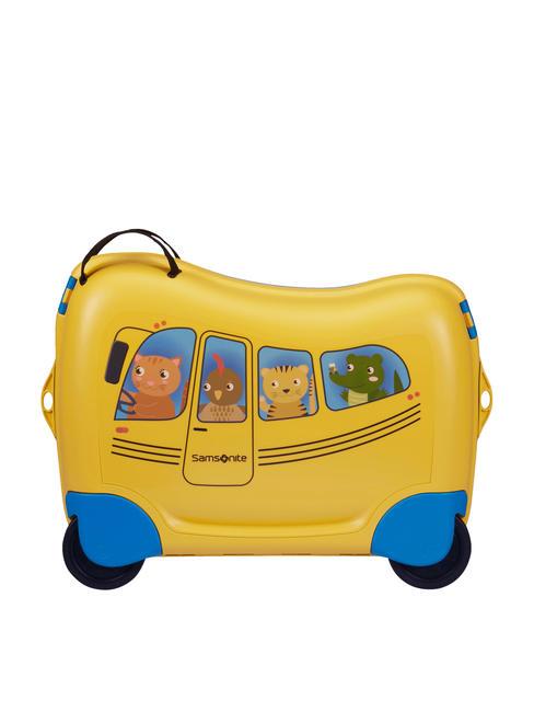 DREAM2GO Aufsitzbarer Kindertrolley Schulbus - Handgepäck