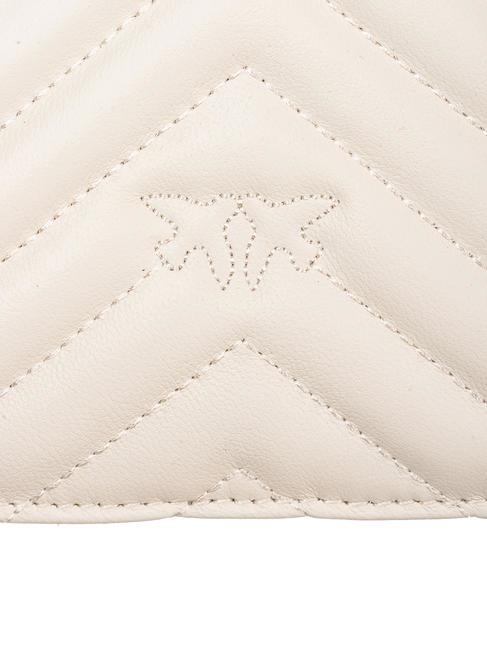 CLASSIC LOVE ONE Tasche aus Nappaleder Seide weiß-antikgold - Damentaschen