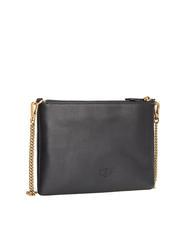 PINKO FLAT CLASSIC Clutch mit Kettenschulterriemen schwarz-antikgold - Damentaschen - 3