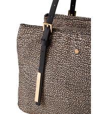 BORBONESE L'ECOLE NYLON Schultershopper, mit Schultergurt OP / NATUR / SCHWARZ - Damentaschen - 4