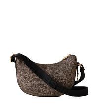 BORBONESE HOBO LUNA MINI ECO LINE Schultertasche OP / NATUR / SCHWARZ - Damentaschen - 3