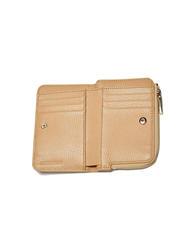 COCCINELLE METALLIC SOFT Kleine Geldb&ouml;rse aus strukturiertem Leder - Brieftaschen Damen