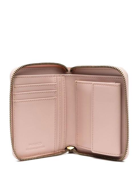 TAYLOR Geldb&ouml;rse mit umlaufendem Rei&szlig;verschluss Puder-Antikgold - Brieftaschen Damen