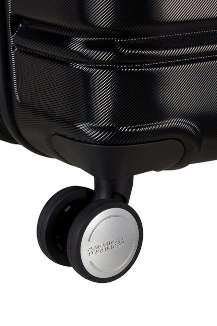 FLASHLINE Großer erweiterbarer Trolley Schatten schwarz - Harte Trolleys