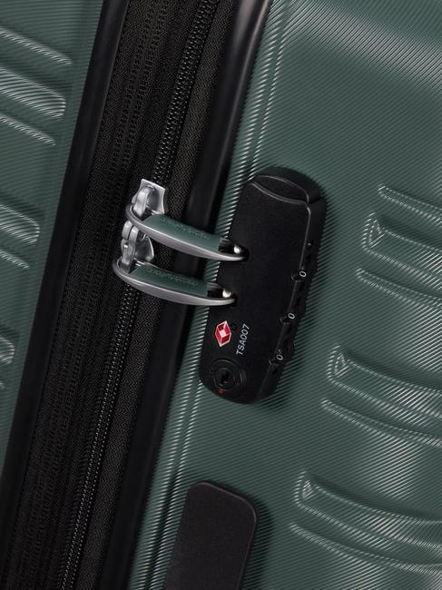 FLASHLINE Mittelgroßer erweiterbarer Trolley dunkler Wald - Harte Trolleys