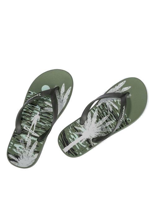 POSTO 10 TEMAS IV  Gummi-Flip-Flops Grün - Herrenschuhe