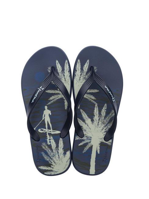POSTO 10 TEMAS IV  Gummi-Flip-Flops Blau Grün - Herrenschuhe