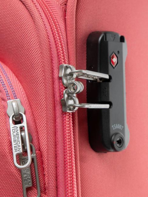 BRIGHT LIFE Mittelgroßer Trolley sonnengeküsste Koralle - Halbharte Trolleys