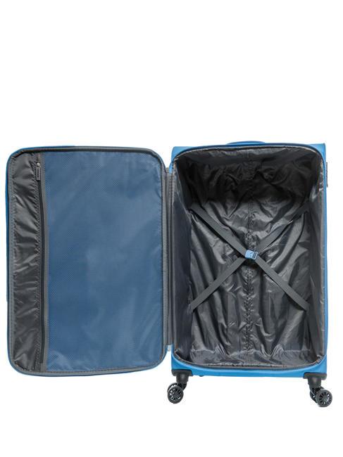 BRIGHT LIFE Extragroßer Trolley ruhiges Blau - Halbharte Trolleys