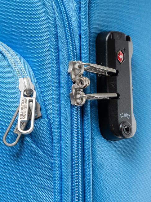 BRIGHT LIFE Extragroßer Trolley ruhiges Blau - Halbharte Trolleys