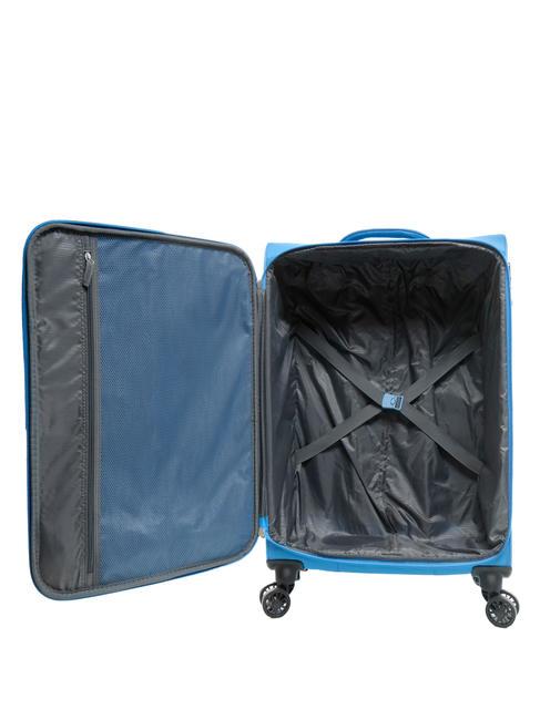 BRIGHT LIFE Set mit 3 Trolleys: Kabine, mittel, gro&szlig; ruhiges Blau - Trolleyset
