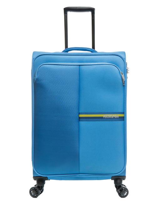 BRIGHT LIFE Set mit 3 Trolleys: Kabine, mittel, gro&szlig; ruhiges Blau - Trolleyset