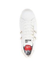 LOVE MOSCHINO BOLD 40 Ledersneaker wei&szlig;/platin - Damenschuhe - 5