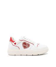 LOVE MOSCHINO BOLD 40 MIX Turnschuhe weiß Rot - Damenschuhe - 3