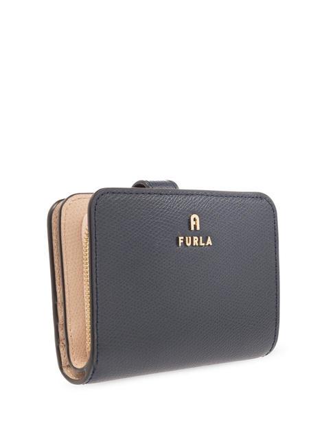 CAMELIA COMPACT Kleine Geldb&ouml;rse aus Leder Mittelmeer+T&auml;nzerin i int. - Brieftaschen Damen