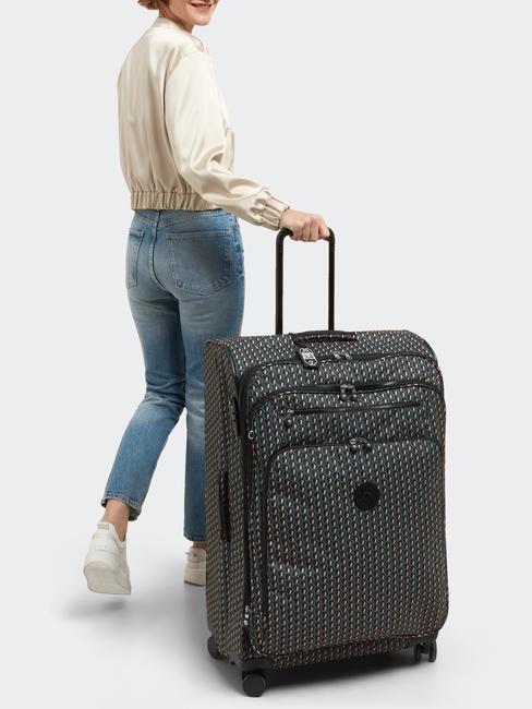 NEW YOURI SPIN L Großer Trolley 3d k rosa - Halbharte Trolleys