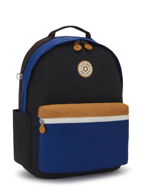 DAMIEN M Rucksack mit 13-Zoll-Laptophalter Duo Blau Beige - Rucksäcke für Schule &amp; Freizeit