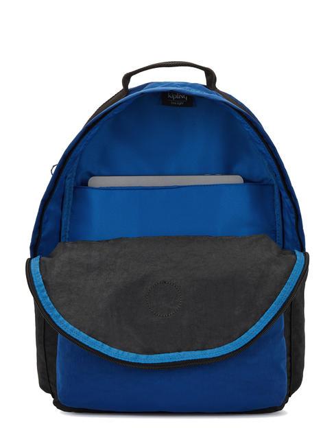 DAMIEN L Rucksack mit 15,6-Zoll-Laptophalter Duo Blau Beige - Rucks&auml;cke f&uuml;r Schule &amp; Freizeit