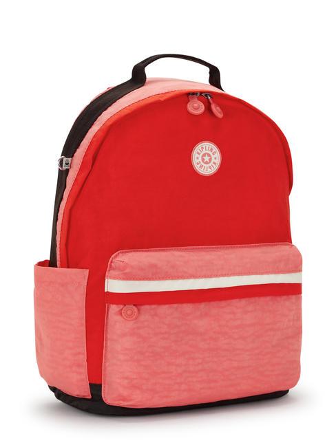 DAMIEN L Rucksack mit 15,6-Zoll-Laptophalter Tango-Rosa-Block - Rucksäcke für Schule &amp; Freizeit