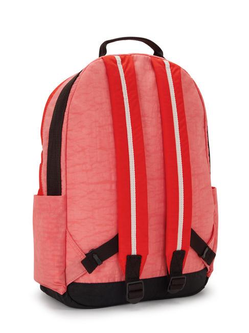DAMIEN L Rucksack mit 15,6-Zoll-Laptophalter Tango-Rosa-Block - Rucksäcke für Schule &amp; Freizeit