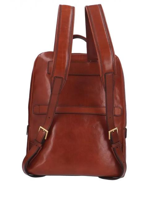 STORY 13-Zoll-PC-Rucksack aus Leder BRAUN - PC-Rucks&auml;cke