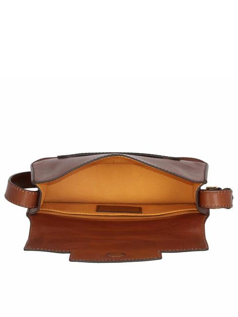 LUCREZIA Umhängetasche aus Leder BRAUN - Damentaschen