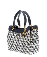 GUESS SHEMARA Jacquard-Tasche mit Schultergurt Marine-Logo - Damentaschen - 2