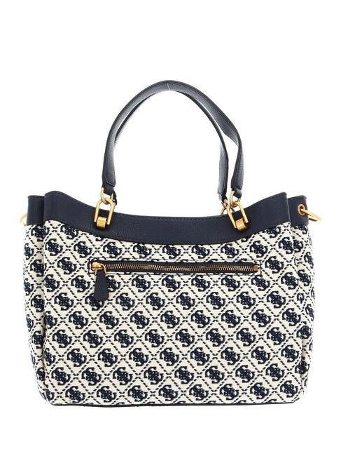 SHEMARA Jacquard-Tasche mit Schultergurt Marine-Logo - Damentaschen