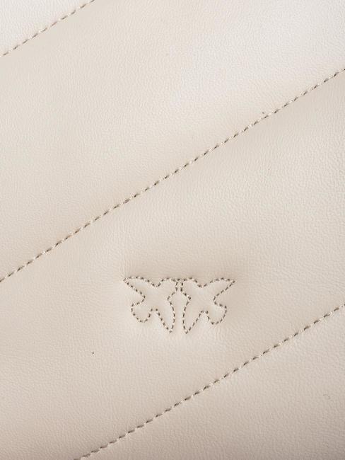 CLASSIC LOVE PUFF Tasche aus Nappaleder Seide weiß-antikgold - Damentaschen