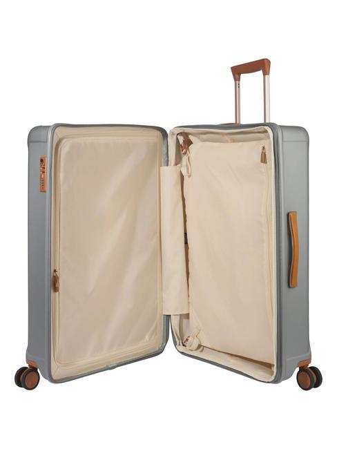 CAPRI Großer Trolley mit USB-Anschluss SILBER - Harte Trolleys