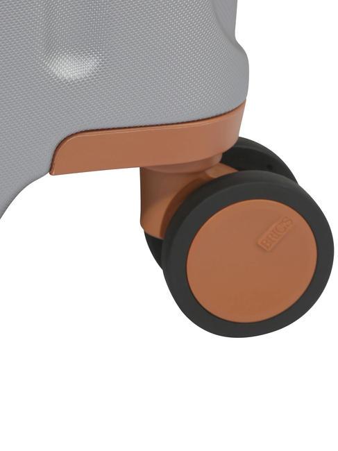 CAPRI Großer Trolley mit USB-Anschluss SILBER - Harte Trolleys