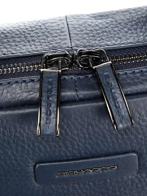 MODUS RESTYLING Aktentasche aus Leder für PC 14 " Blau - Arbeitstaschen