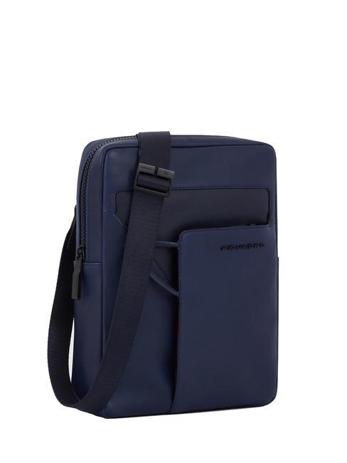 AYE iPad-Tasche aus Leder Blau - Umh&auml;ngetaschen Herren
