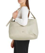 CALVIN KLEIN ELEVATED SOFT Gro&szlig;e Umh&auml;ngetasche dunkel ecru - Damentaschen - 4