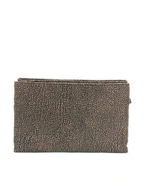 L'ECOLE NYLON Umhängetasche mit drei Fächern OP / NATUR / SCHWARZ - Damentaschen