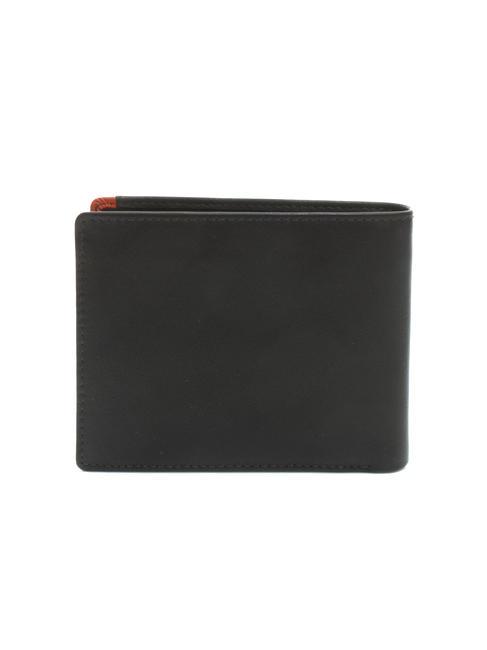 STRIPE 8cc Lederbrieftasche braun/orange - Brieftaschen Herren