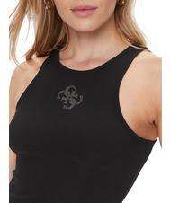 GUESS ROUND GUENDALINA Tanktop mit Logo vorne jetbla - T-Shirts und Tops f&uuml;r Damen - 3