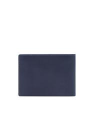 PIQUADRO FINN Lederbrieftasche mit Münzfach Blau - Brieftaschen Herren - 3