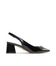 GUESS ZANDA Slingback-Pumps aus Lackleder SCHWARZ - Damenschuhe - 2