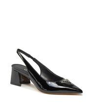 GUESS ZANDA Slingback-Pumps aus Lackleder SCHWARZ - Damenschuhe - 3
