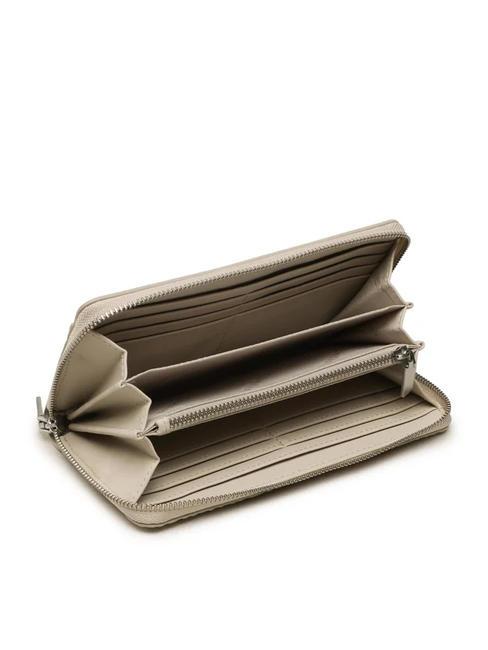 CK MUST Geldb&ouml;rse mit umlaufendem Rei&szlig;verschluss Steinbeige - Brieftaschen Damen