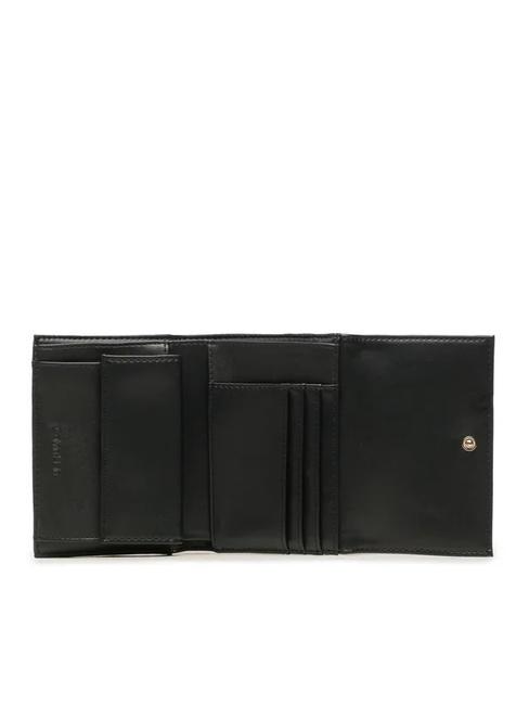 RE-LOCK Mittelgro&szlig;e dreifach faltbare Geldb&ouml;rse ckschwarz - Brieftaschen Damen