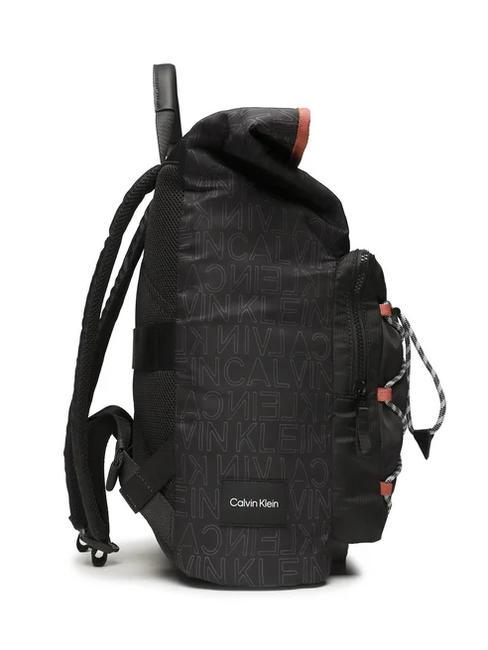CK MUST T HIKE MONO Laptop-Rucksack mit Rollverschluss, 13 Zoll saisonales Monoschwarz - PC-Rucksäcke